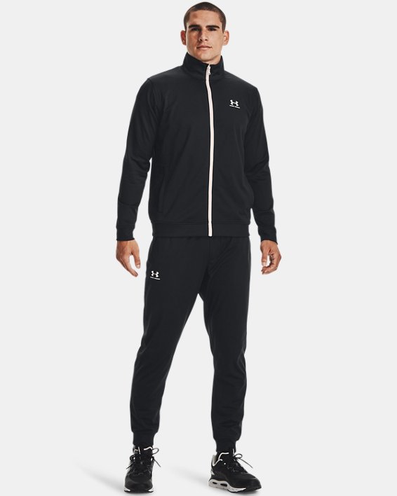 เสื้อแจ็คเก็ตผ้าถัก UA Sportstyle สำหรับผู้ชาย, Black, pdpMainDesktop image number 2